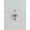 Kalp Detaylı Göbek Piercing - Pg0140