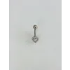 Kalp Detaylı Göbek Piercing - Pg0145