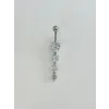Kalp Detaylı Sallantılı Göbek Piercing - Pg0137