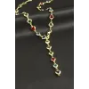 Kalp Zirkon Taşlı Y Kolye