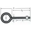 Kapalı Metrik Kanca M5 / 21x80 - 100 Adet