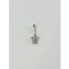 Kaplumbağa Detaylı Göbek Piercing - Pg0098