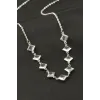 Kare Kristal Taşlı Kolye