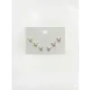 Kelebek Detaylı Altılı Küpe - Kp00607