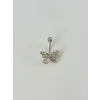 Kelebek Detaylı Göbek Piercing - Pg0050