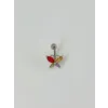 Kelebek Detaylı Göbek Piercing - Pg0053
