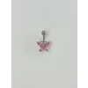 Kelebek Detaylı Göbek Piercing - Pg0087