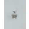 Kelebek Detaylı Göbek Piercing - Pg0112