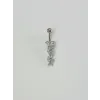 Kelebek Detaylı Sallantılı Göbek Piercing - Pg0076