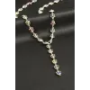 Kelebek Zirkon Taşlı Y Kolye
