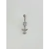 Koruyucu Melek Detaylı Göbek Piercing - Pg0115