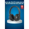 Kulak Üstü Kablosuz Bluetooth Kulaklık Yüksek Ses Kaliteli Anc Özelliği