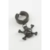 Kuru Kafa Çelik Erkek Küpe (Kıstırmalı) 1 Adet