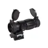 Magnifier 3x Yakınlaştırmalı Dürbün  22mm Ray Uyumlu, Katlanır Yaylı Ayaklı