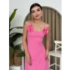 Matilda Gül İp Askılı Elbise