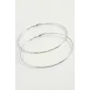 Noktalı Metal Halka Küpe 8-9-10 cm