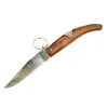 Okapi Gc2079b Kahverengi Kamp Çakı 19cm - Manuel, Kemerlikli, Ahşap Sap