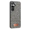 Onegif Samsung Galaxy S24 Fe Bright Simli Kapak - Gold