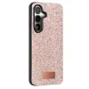 Onegif Samsung Galaxy S25 Bright Simli Kapak - Pembe