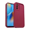 Oppo A16 Kılıf Viera Silikon - Bordo