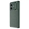 Oppo A3 Kılıf Auto Focus Karbon Kapak - Koyu Yeşil