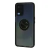 Oppo A54 4g Kılıf Montreal Yüzüklü Silikon Kapak - Siyah