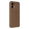 Oppo A6 Pro 4g Auto Focus Karbon Kapak - Kahverengi