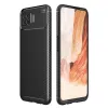 Oppo A73 Kılıf Auto Focus Karbon Kapak - Siyah