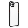 Oppo A73 Kılıf Miami Şeffaf Silikon - Siyah