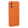 Oppo A96 Kılıf Nano İçi Kadife Silikon - Turuncu