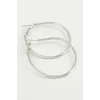 Oval Halka Küpe 4,5 cm