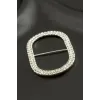 Oval Taşlı Kemer Tokası 2 Adet
