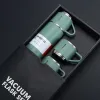 Paslanmaz Çelik Bardaklı Termos Seti 500 ML