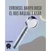 Paslanmaz Çelik Çok Fonksiyonlu El Duş Başlığı – 3 Modlu Püskürtme Seçeneği
