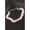Pembe Kuvars Kırık Doğaltaş Bileklik