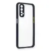 Realme 7 Kılıf Miami Şeffaf Silikon - Lacivert