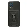 Realme 8 Kılıf Pars Lens Yüzüklü Silikon - Siyah