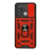 Realme C11 2021 Kılıf Pars Lens Yüzüklü Silikon - Kırmızı