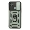 Realme C11 2021 Kılıf Pars Lens Yüzüklü Silikon - Yeşil