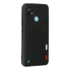 Realme C21 Kılıf Loop Deri Silikon - Siyah