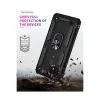 Realme C21 Kılıf Sofya Yüzüklü Silikon Kapak - Siyah