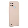 Realme C25y Kılıf Nano İçi Kadife Silikon - Pudra