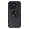 Realme C53 Kılıf Montreal Yüzüklü Silikon Kapak - Siyah