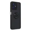 Realme C53 Kılıf Montreal Yüzüklü Silikon Kapak - Siyah