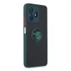 Realme C53 Kılıf Montreal Yüzüklü Silikon Kapak - Yeşil