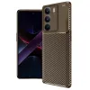 Realme C75 4g Auto Focus Karbon Kapak - Kahverengi
