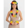 Rengarenk Hawaii Kolye Taç Bileklik Seti 4 Parça