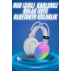 Rgb Işıklı Yüksek Ses Kaliteli Kablosuz Kulak Üstü Bluetooth Kulaklık