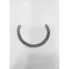 Rodyum Çelik  Erkek Çelik Bileklik Boy 21.5 Cm / En 0.9 Mm  - Ebl0038