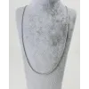 Rodyum Çelik Erkek Kolye 60 Cm - Ekl0005